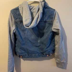 Fashion nova cropped Jean coat